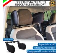 POGGIATESTA DA VIAGGIO PER AUTO IN MEMORY FOAM REGOLABILE PER DAIHATSU CUORE VI