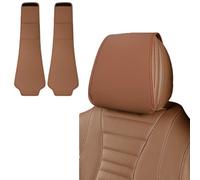 Poggiatesta per Auto per Buick Park Avenue 2007-2012, Coprisedili per Poggiatesta Auto Copripoggiatesta per Sedili Accessori,Cognac a Pair