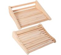 Poggiatesta per sauna 2 pezzi Cuscino per sauna in legno scavato Supporto per collo per cuscino a vapore a botte tradizionale infrarossi, poggiatesta, accessori, supporto per collo, massaggio per l