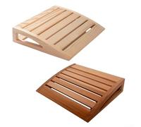 Poggiatesta per sauna con ampie doghe orizzontali e sottile curva della corona per distribuire uniformemente la pressione sulla parte posteriore della testa (B)