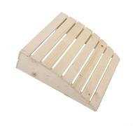Poggiatesta per sauna in pino bianco con forma sagomata per anatomia della testa e del collo durante il rilassamento termico (1 pz)