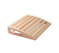 Poggiatesta per sauna realizzato a mano in legno massello (38 x 31 cm), accessorio ergonomico per sauna per bagno turco e relax, circolazione dell'aria naturale e delicato sulla pelle