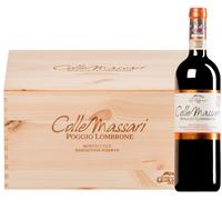 Poggio Lombrone Sangiovese Montecucco Riserva DOCG 2018 (BIO) 6 bottiglie in cassetta di legno 4,5 l
