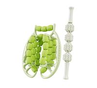 POGHYD 2 pezzi Rulli massaggianti for muscoli della fascia, bastoncini massaggianti in schiuma, attrezzatura for bodybuilding, morsetti circolari for gambe, braccia, collo e yoga, rosa(Green)