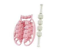 POGHYD 2 pezzi Rulli massaggianti for muscoli della fascia, bastoncini massaggianti in schiuma, attrezzatura for bodybuilding, morsetti circolari for gambe, braccia, collo e yoga, rosa(Pink)