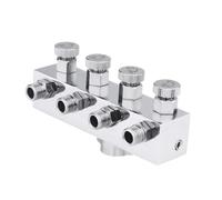 POGHYD Adattatore for aerografo, portatile, robusto, professionale, for compressori d'aria for verniciatura, adattatore for tubo flessibile 'aria splitter, 1 in 3 out(1 in 4 Out)