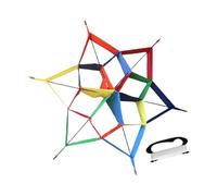 POGHYD Aquilone di forma esagonale, di grandi dimensioni, di colore brillante, leggero, giocattolo volante for bambini, spiaggia, cortile, bambini, adulti, gite.