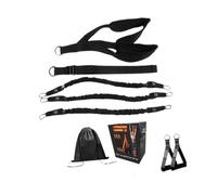 POGHYD Barra for trazioni, cintura ausiliaria, fasce for esercizi, fascia di assistenza for trazioni, corda elastica for petto e gambe, powerlifting a casa(Black)