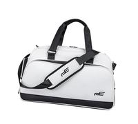 POGHYD Borsa da viaggio, borsa da viaggio a mano, borsa da viaggio di grande capacità, borsa a tracolla multiuso, borsa sportiva da palestra for il fitness del fine settimana(White)