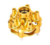 POGHYD Disco freno anteriore, mozzo ruota, cuscinetto ruota anteriore, gruppo mozzo, set di cuscinetti ruota e mozzi, rosso(Gold)
