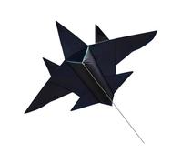 POGHYD Giocattolo volante a forma di aquilone a linea singola, facile da far volare, giocattolo sportivo di grandi dimensioni, aquilone for spiaggia, parco, ragazzi, ragazze, bambini(Black,L)