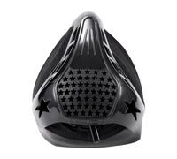 POGHYD Maschera fitness con resistenza regolabile for alte quote, in silicone for aumentare le prestazioni, for uomini e donne, for jogging in palestra(Black)