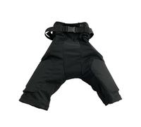 POGHYD Pantaloni da hockey su ghiaccio, pantaloni da pattinaggio a rotelle, pratici, con custodia protettiva, traspiranti, pantaloni protettivi sportivi