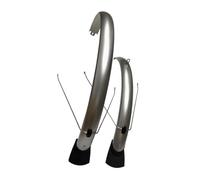 POGHYD Parafango anteriore e posteriore for mountain bike, set di riparazione, installazione semplice, parafango anteriore e posteriore, parafango for bicicletta for sport(Silver)