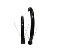POGHYD Parafango anteriore e posteriore for mountain bike, set di riparazione, installazione semplice, parafango anteriore e posteriore, parafango for bicicletta for sport(Black)