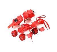 POGHYD Pattini a rotelle regolabili for bambini, doppia, facili da allenare, 4 ruote, for principianti, ragazzi e ragazze, regalo di compleanno(Red)