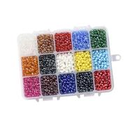 POGHYD Perline di vetro piccole, perline di vetro for braccialetti, set di perline sciolte for adulti e donne, perline artigianali for il fai da te, braccialetti 'amicizia