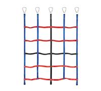 POGHYD Rete da arrampicata arcobaleno for bambini, attrezzatura for l'allenamento dei bambini, parete di roccia, palestra nella giungla, robusta sospesa for il fitness