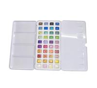 POGHYD Set di acquerelli solidi, set di acquerelli da viaggio, 40 colori, ideale for adulti, multicolore, 1 ml