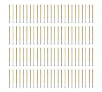 Pogo Pins 100pcs | Q Head 4 Claws Brass Stainless Steel | 5A Rated Current PCB Test Probes | Replacement Pins for Solder Joints/Pads/Electronics