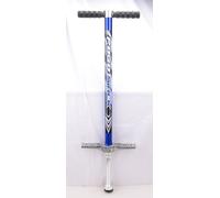 Pogo Stick Asta per saltare per bambini e ragazzi - Modelli per 15 - 40 kg, 35 - 80 kg, 50 - 90 kg e 60 - 110 kg - Bastone per saltare in alluminio con manico antiscivolo e pedalata (blu, 15 - 45 kg