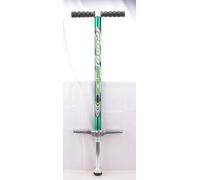 Pogo Stick Asta per saltare per bambini e ragazzi - Modelli per 15 - 40 kg, 35 - 80 kg, 50 - 90 kg e 60 - 110 kg - Bastone per saltare in alluminio con manico antiscivolo e pedalata (verde, 30 - 80 kg