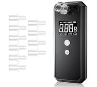 Pohicoo Etilometro Portatile Certificato, Professionale Alcol Test con 10 Bocchini, Alcoltest Portatile Certificato con Display Digitale, Test Alcolemico per Uso Privato Professionale