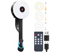 POHO O1 Webcam 4K con copertura fisica, microfono e illuminazione | Compensazione oscurità | Autofocus 83° grandangolo | HDR & 1/2.55" CMOS con 8 MP | USB-C & USB-A per PC/Mac (4K, nero)