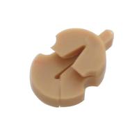 POHTYIT Accessori per Violino per Principianti Utile Buono Effetto Sordina Mini Sordina Gomma Alta Stabilità Piccolo Violino Pratica Sordina Gomma Violino Silenziatore Pratica(Brown)