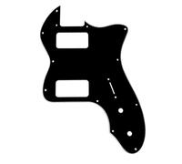POHTYIT Protezione AntiGraffio per battipenna per Chitarra - per Accessori per Chitarra Classic 72 Thin Line per Tele con Pickup Humbucker TV Battipenna Chitarra Spazzolato(3 Layers of Black)
