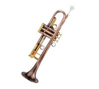 POHTYIT Strumento Tromba in SIB Oro Rame Rosso Antico Manicotto Rovesciato Modello Professionale per Prestazioni. Tromba
