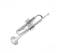 POHTYIT Strumento Tromba Si Bemolle Acciaio Inossidabile Nichelato Standard Professionale Tromba Tono