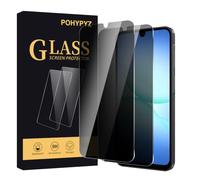 POHYPYZ Confezione da 2 pellicole protettive per lo schermo della privacy per Samsung Galaxy A17, 2 pellicole protettive in vetro temperato anti-spia, durezza 9H, copertura completa, compatibili con