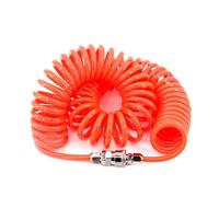 Poi il perno ha il suo tubo d'aria ad aria compressa in poliuretano per utensili ad aria compressore, tubo a spirale pneumatico ad alta pressione, diversi diametri, 3-15 m (8x5with connettore, 15 m)