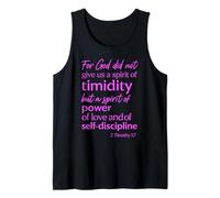 poiché Dio Non Ci ha Dato Uno Spirito di timidezza 2 Timoteo 1:7 Canotta