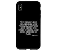 Poiché non lottiamo contro carne e sangue - Efesini 6:12 Custodia per iPhone XS Max