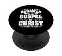 Poiché non mi vergogno del Vangelo Cristiano Gesù Dio Bibbia PopSockets PopGrip Adesivo