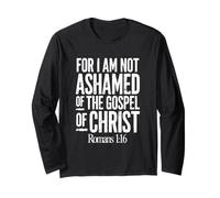 poiché Non Mi vergogno del Vangelo di Cristo Romani 1:16 Maglia a Manica