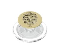 Poiché qualunque cosa nasca da Dio vince il mondo | 1 Giovanni 5:4 PopSockets PopGrip per MagSafe