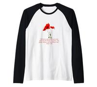 poiché Tutta la Carne è Come Erba Pietro 1:24-25 Maglia con Maniche Raglan