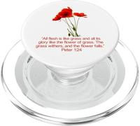 Poiché tutta la carne è come erba Pietro 1:24-25 PopSockets PopGrip per MagSafe