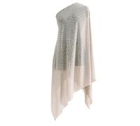 PoicVasd Sciarpa in chiffon con perle che bloccano i raggi UV, di grandi dimensioni, per spiaggia e viaggi, sciarpa in poliestere traspirante, grigio, Taglia unica