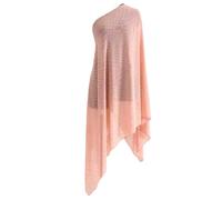 PoicVasd Sciarpa in chiffon con perle che bloccano i raggi UV, di grandi dimensioni, per spiaggia e viaggi, sciarpa in poliestere traspirante, A, Taglia unica