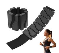 Poids de cheville - Ensemble de poids de jambe de 7,01 pouces, pois de résistance d'entraînement portable, tracker de fitness en silicone lesté 2X | Bracelet de course à gravité invisible réglable po