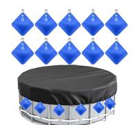 Poids Pour couvertures de Piscine - Lot de 10 étanches et épais | Sacs à EAU Pour couverture de Piscine, Pour Amateurs de Jardin, débutants, Cour, Villa, Parc, hôtel, Maison de Plage