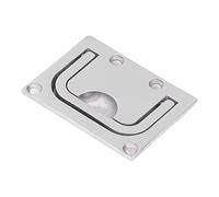 Poignée de levage et de tirage encastrée pour trappe de pont de bateau, poignée de couverture de pont marin en acier inoxydable 316, poignée carrée à montage encastré polie miroir (76*56mm)