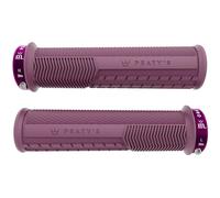 Peaty's Monarch Pro Mountain Bike Impugnature - Knurl per Controllo di Precisione, Dual Compound con Nucleo Ammortizzante, BMX, E-Bike & MTB - Spesso 32-34mm, Viola Prugna