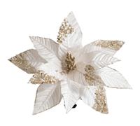 Poinsettia Artificiale 27 cm per Rami Vacanze Uso per corona e Mensola