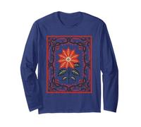 Poinsettia Nordic Christmas Style Minimal Maglia a Manica