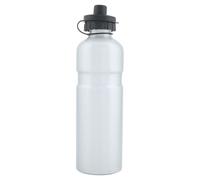 Point Trinkflasche Aluminium, Borraccia in Alluminio con Tappo di Protezione per valvola di idratazione, Unisex-Adulto, Argento (Silber), 750 ml